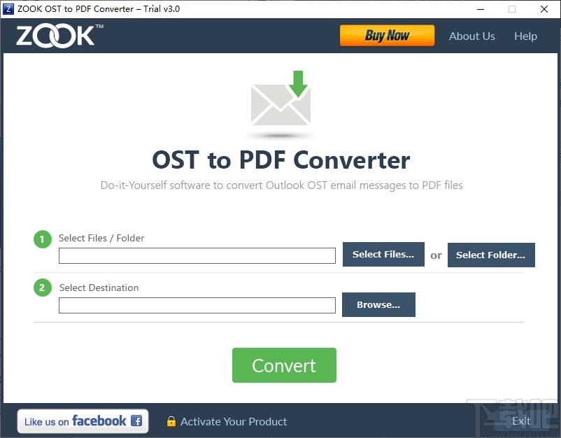 ZOOK OST to PDF Converter下载,OST转PDF文件工具
