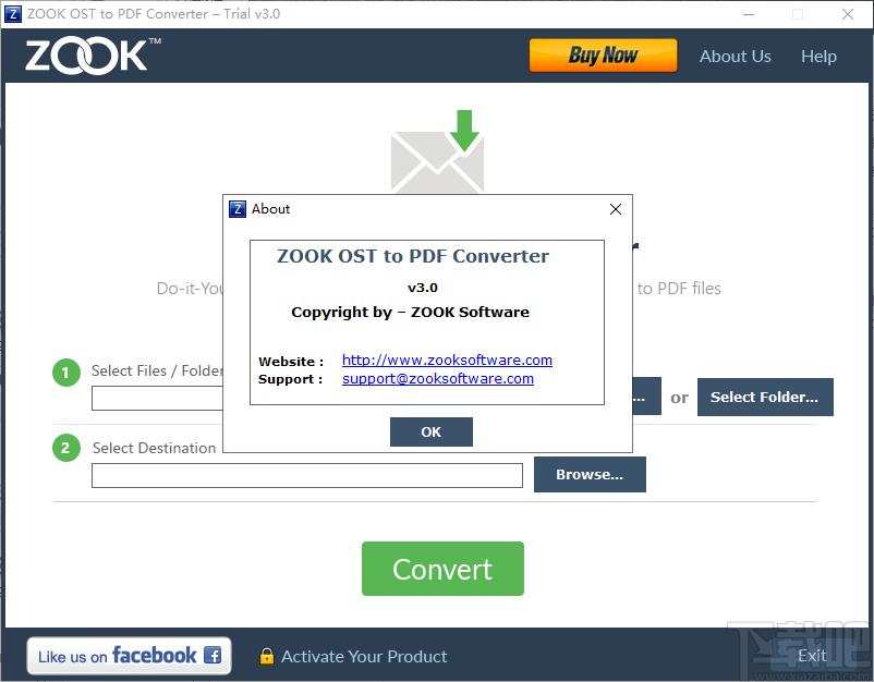 ZOOK OST to PDF Converter下载,OST转PDF文件工具